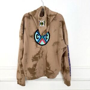 Cross Colours Tie Dye Hoodie Tan Brown Clothing Without Prejudice Mens XL